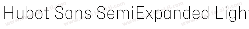 Hubot Sans SemiExpanded Light字体转换